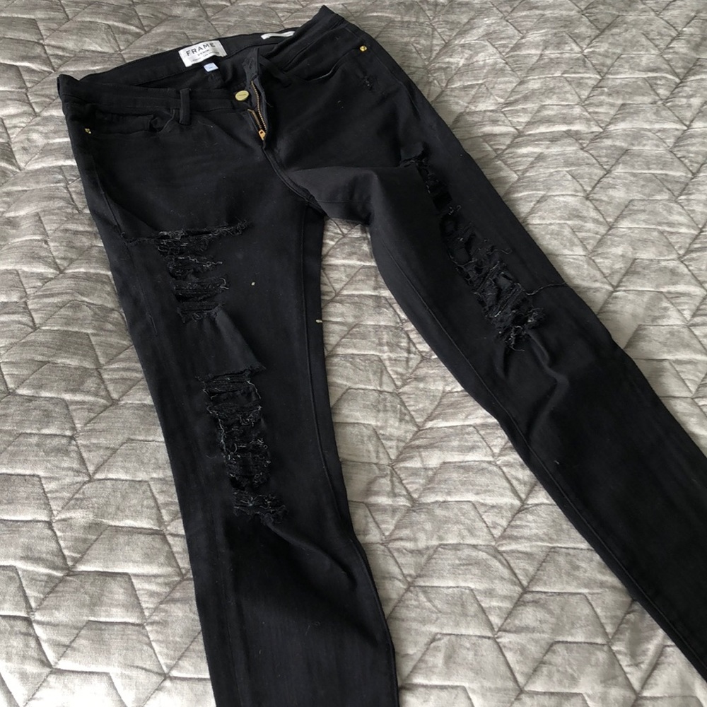 Frame Le Skinny de Jeanne ripped